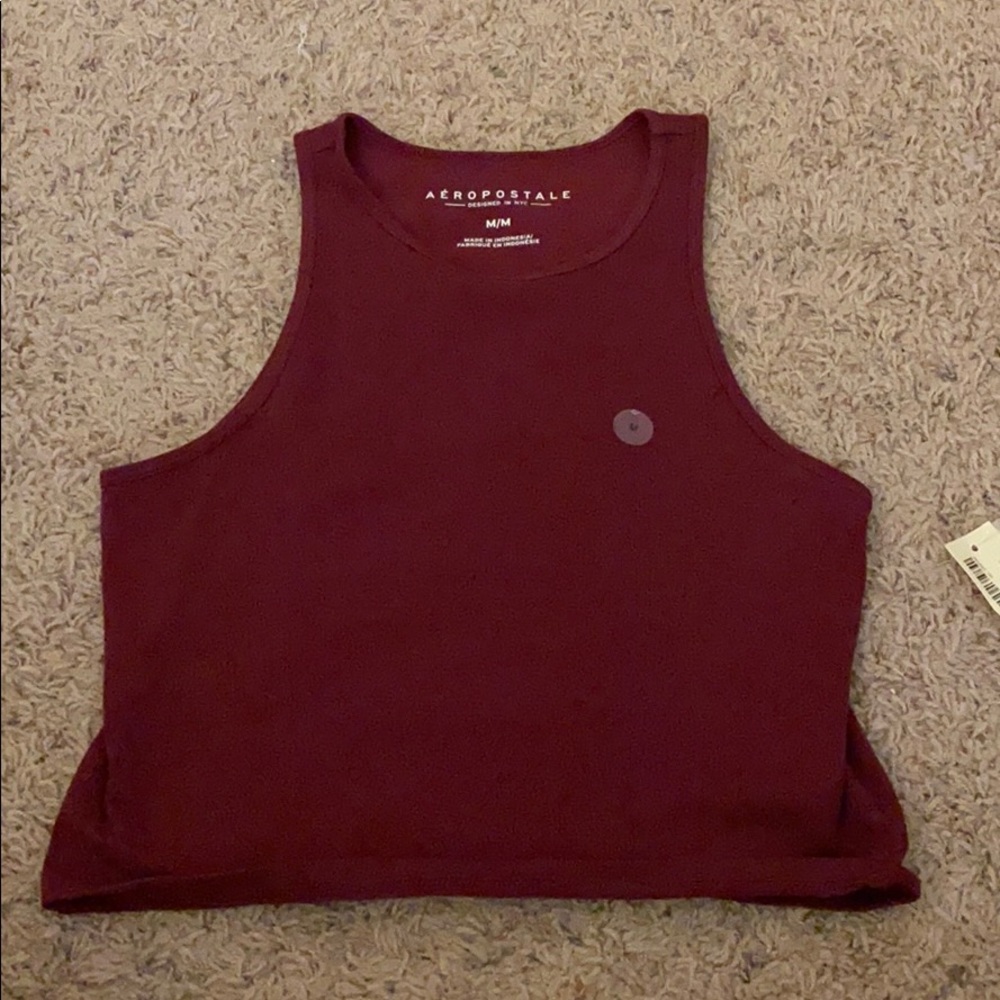 Maroon Aeropostale Cropped Tank